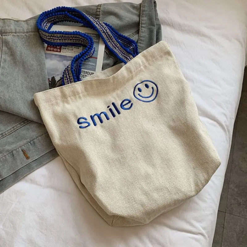 Simple_Smile_Tote_Bag_Blue