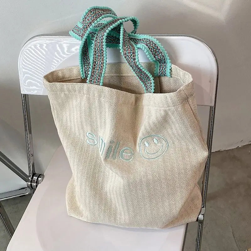 Simple_Smile_Tote_Bag_Green